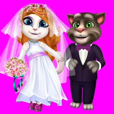 Talking Tom i Angela: Medeni mesec - Igrajte ovu Oblačenje igru onlajn besplatno