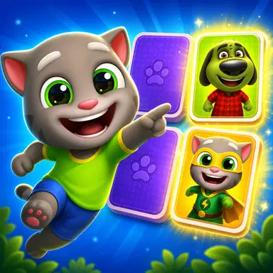 Memória do Talking Tom - Jogue este jogo de Quebra-cabeça online grátis