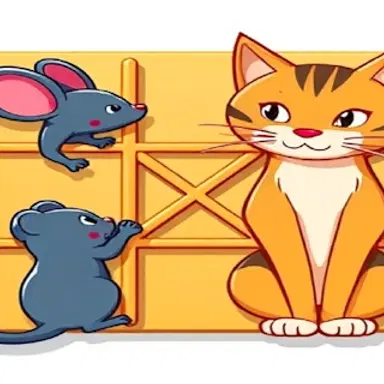 Tic-Tac-Toe Mouse vs. Cat - Play This Kids Game Online for Free