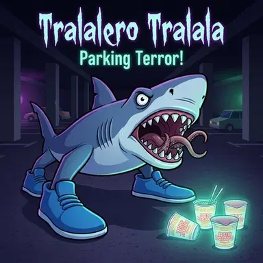 Tralalero Tralala Parking Teror - Igrajte ovu Horor igru onlajn besplatno