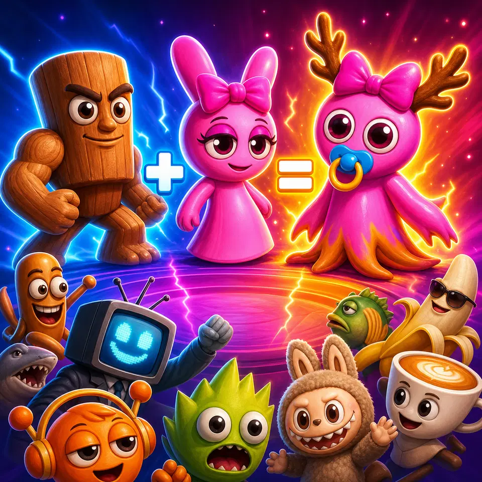 Spill Trend-familien: Merge Arena - Gratis Casual-nettleserspill