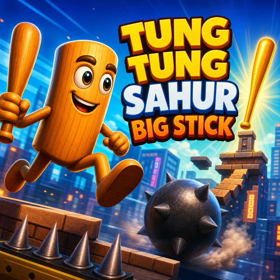 Spill Tung Tung Sahur: Stor pinne - Gratis Arkade-nettleserspill