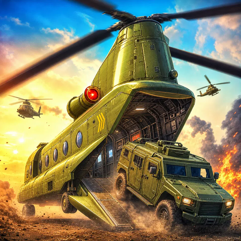 Spill US Army Helikopter-simulator - Gratis Arkade-nettleserspill