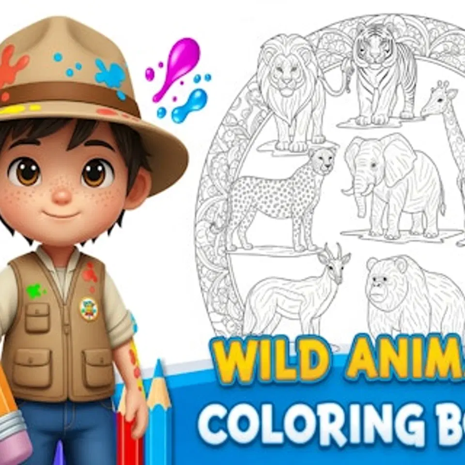 Play Wild Animals Coloring Book - Free Online Kids Browser Game