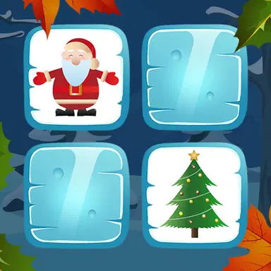 Ziemas atmiņas spēle - Spēlē šo Puzles spēli tiešsaistē bez maksas